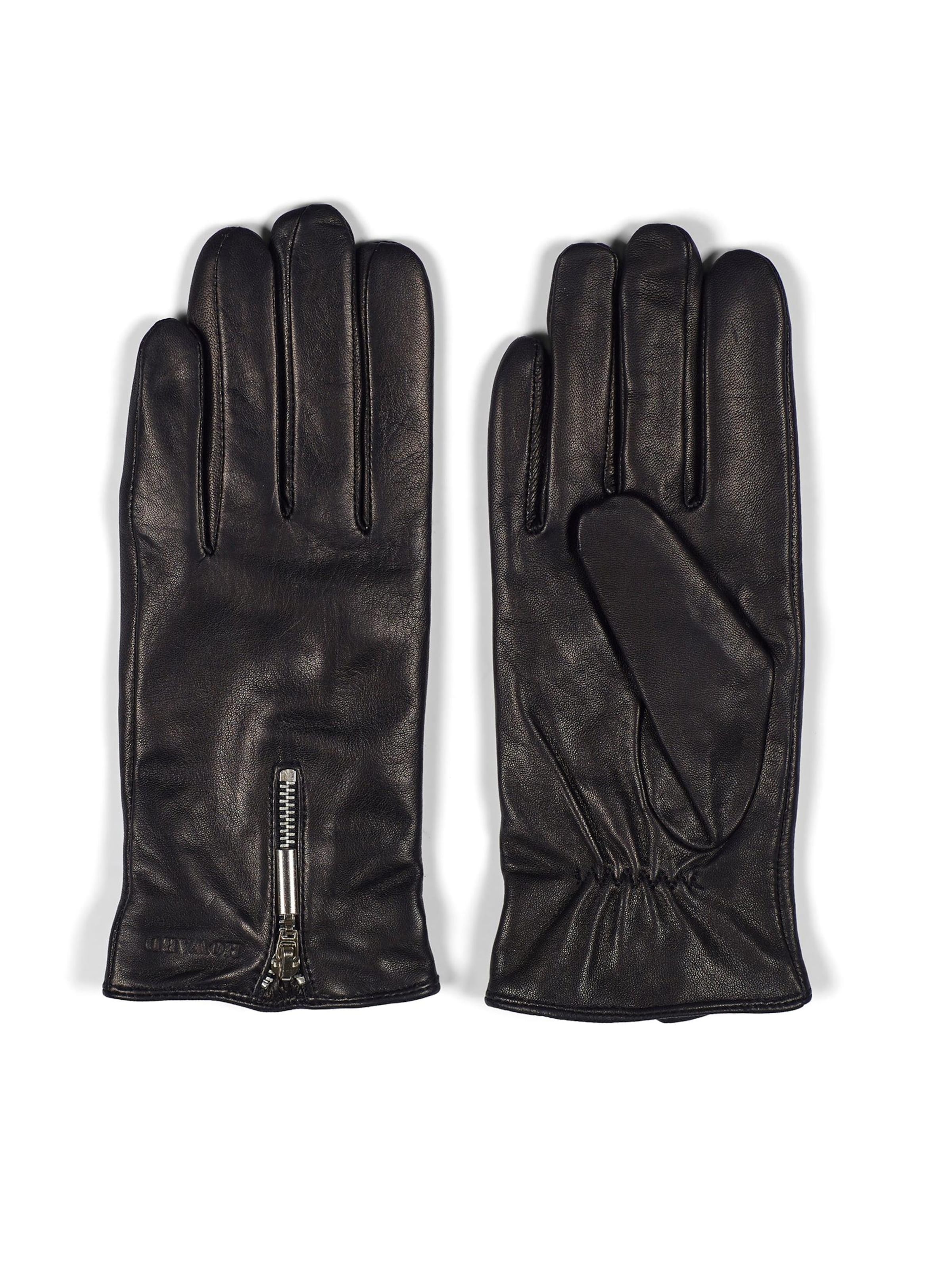 Gants 'Women's Leather Gloves Hannah Black' Howard London en noir : devant