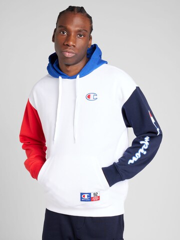 Champion Authentic Athletic Apparel - Sudadera en blanco: frente