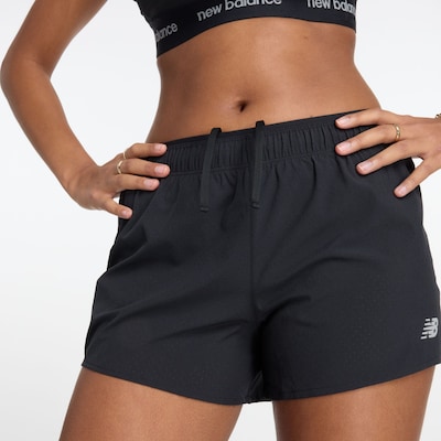 new balance Pantalon de sport 'RC 3' en noir / argent, Vue avec produit