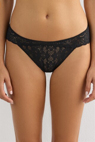 INTIMISSIMI Slip in Schwarz: Vorderseite