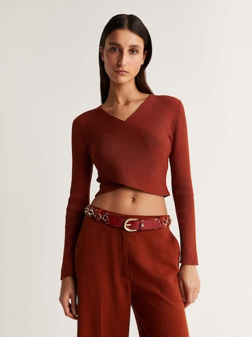 Scalpers Knitted top in Red: front