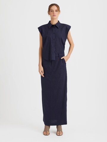 Gestuz Blouse 'Liza' in Blue: front