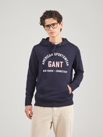 Sweat-shirt GANT en bleu : devant