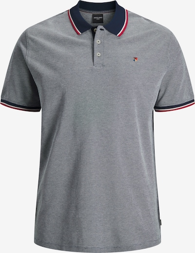 JACK & JONES T-Shirt 'Winblu' en bleu marine / gris chiné / rouge carmin / blanc, Vue avec produit