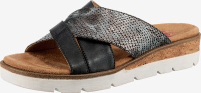 Relife Pantolette in beige / kobaltblau / azur, Produktansicht