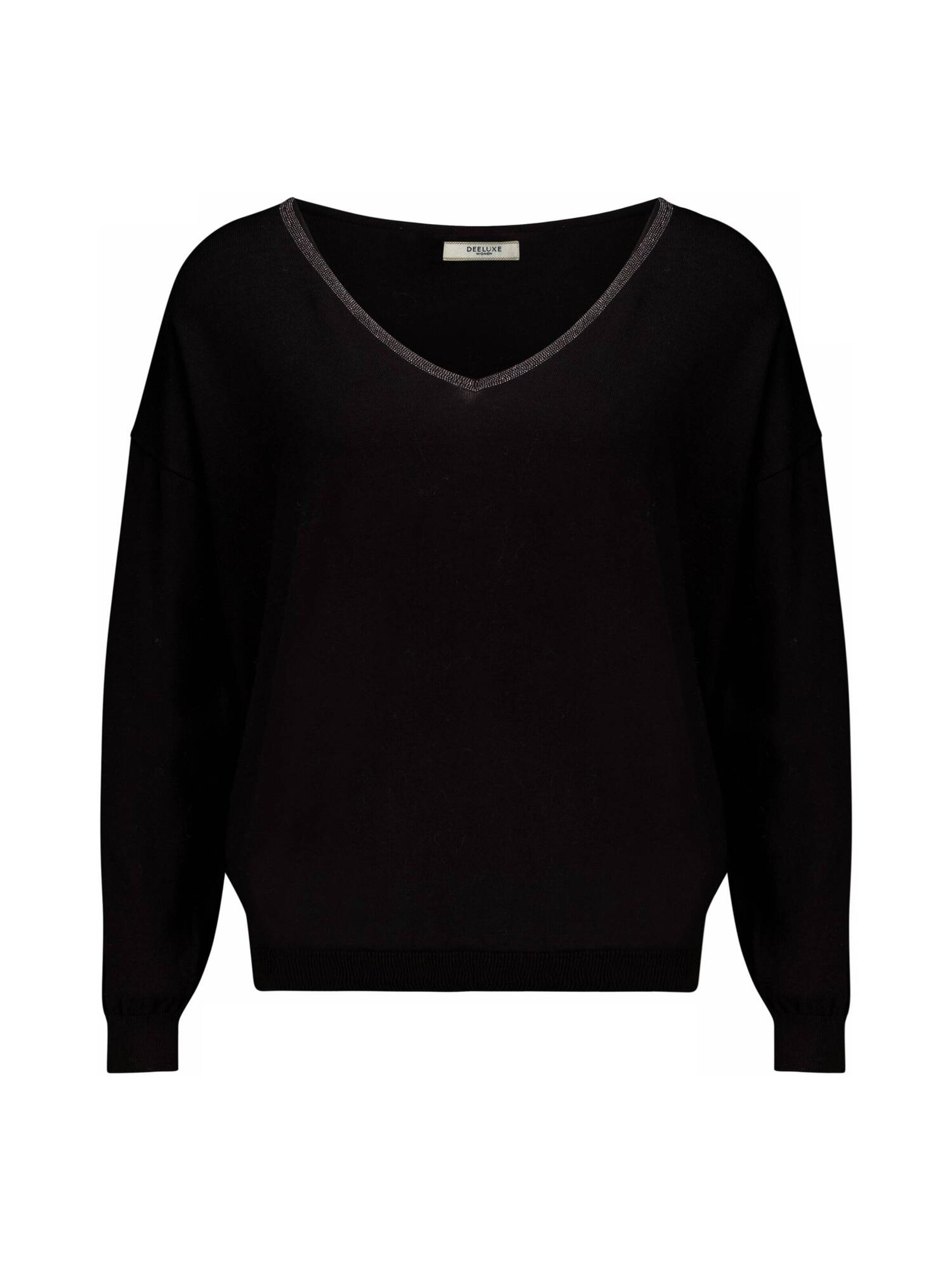 Deeluxe Pullover 'KARIJA' in Schwarz: Vorderseite