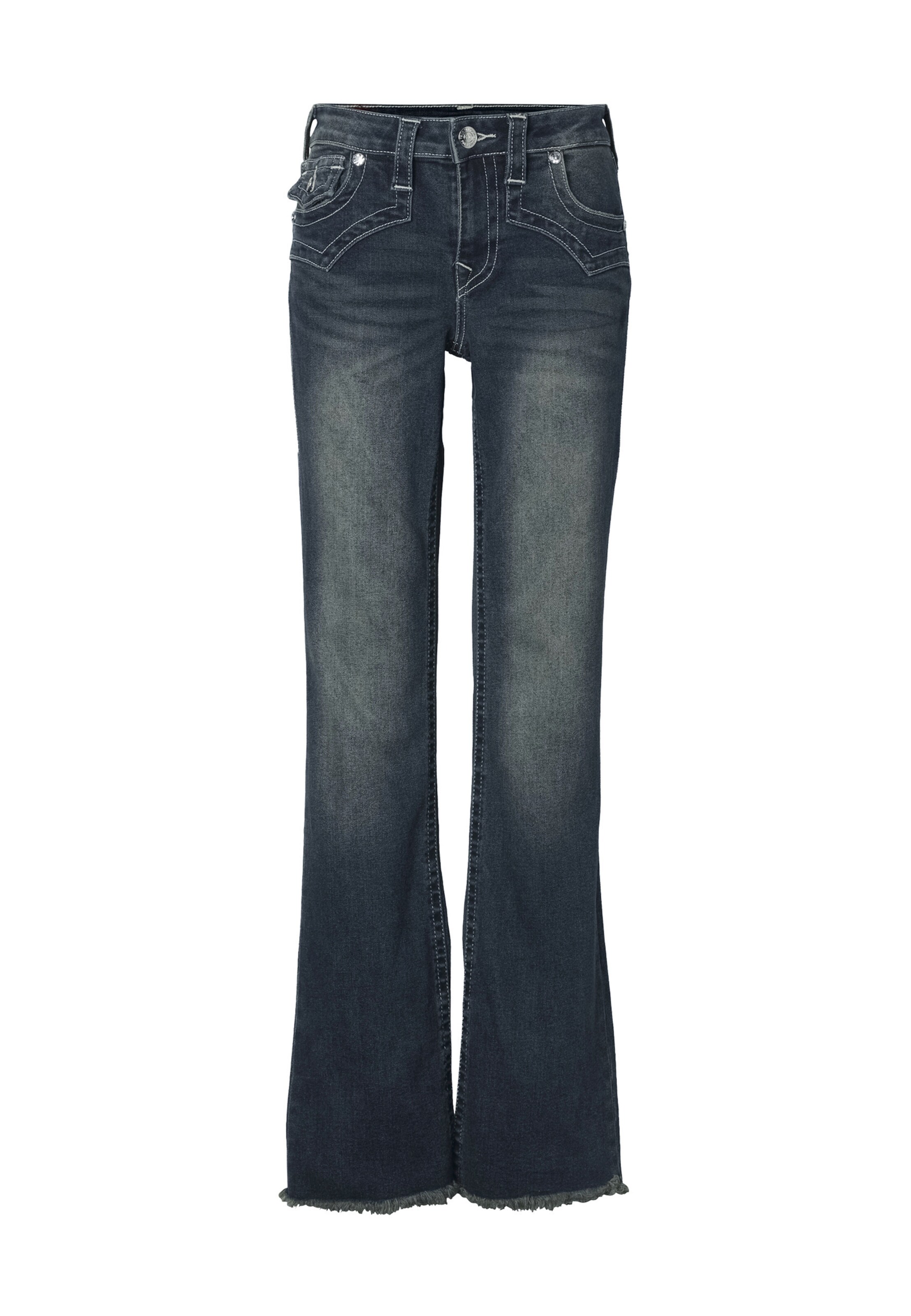 True Religion Bootcut Jeans 'Becca' in Blauw: voorkant