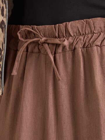 Hailys Wide leg Παντελόνι 'Mo44na' σε καφέ