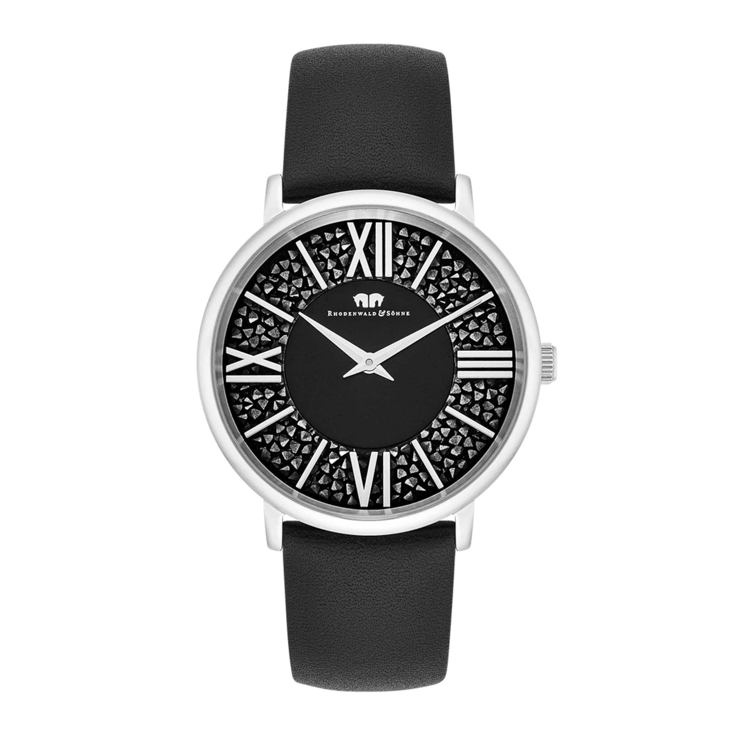 Montre à affichage analogique Rhodenwald & Söhne en noir : devant