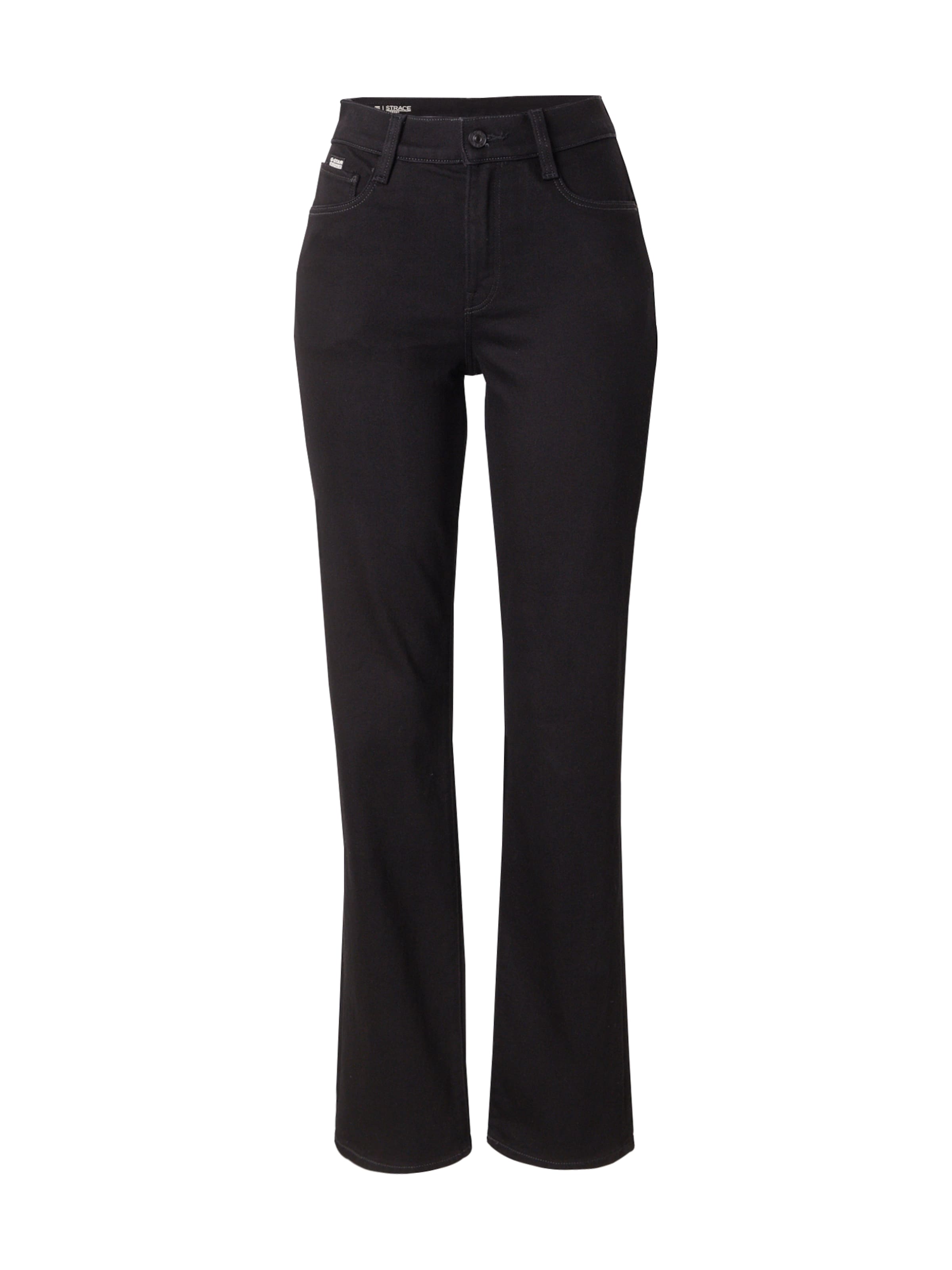 juoda G-STAR Standartinis Džinsai 'Strace': priekis