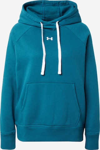 UNDER ARMOUR Sports sweatshirt 'Rival' in Green: front