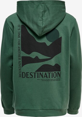 KIDS ONLY BOY Sweatshirt 'Claes' in Groen