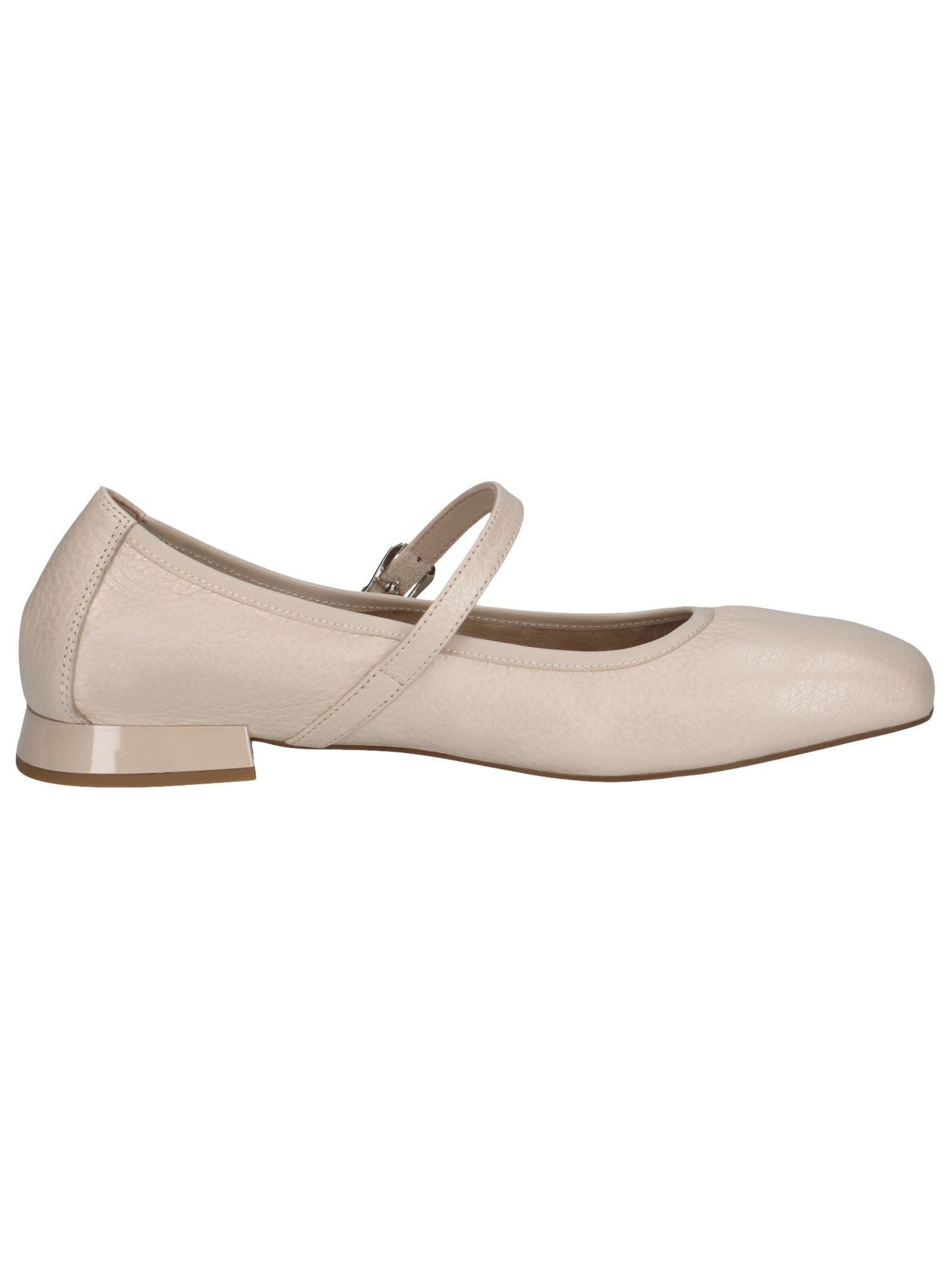 CAPRICE Ballet Flats with Strap in Beige