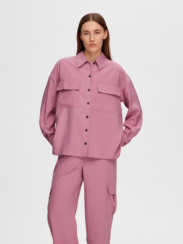 SELECTED FEMME Blouse 'Alienor' in Roze: voorkant