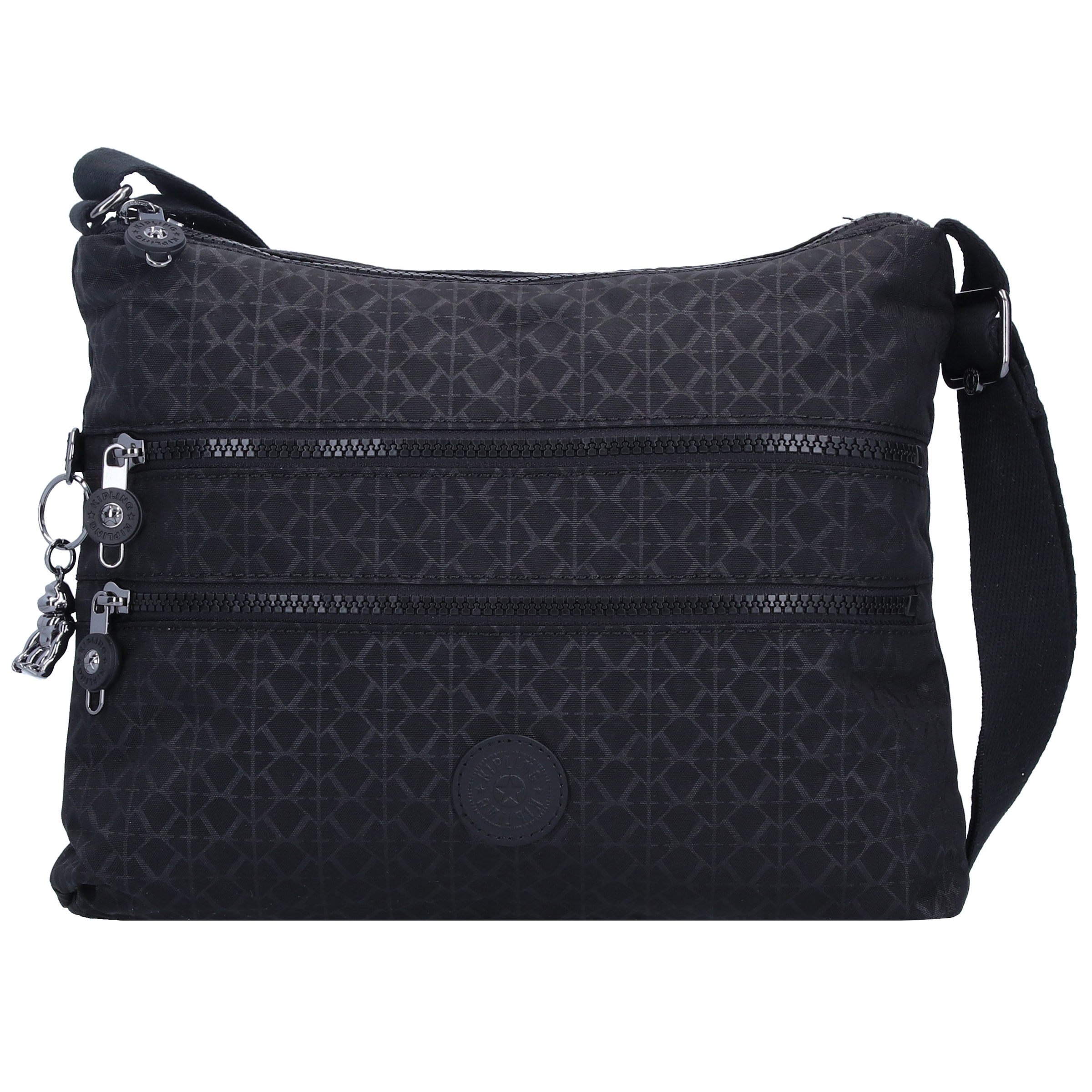 KIPLING - Bolso de hombro 'Alvar' en negro: frente