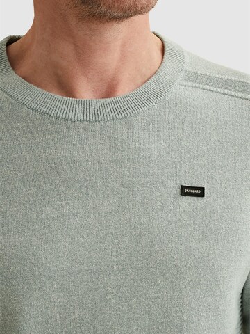 VANGUARD Pullover 'Pullover in cotton/linen with two-tone effect' i blå