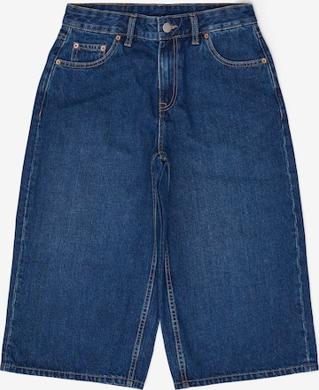 Dr. Denim Jeans 'Dace Mid Wide Capri' in Blauw: voorkant