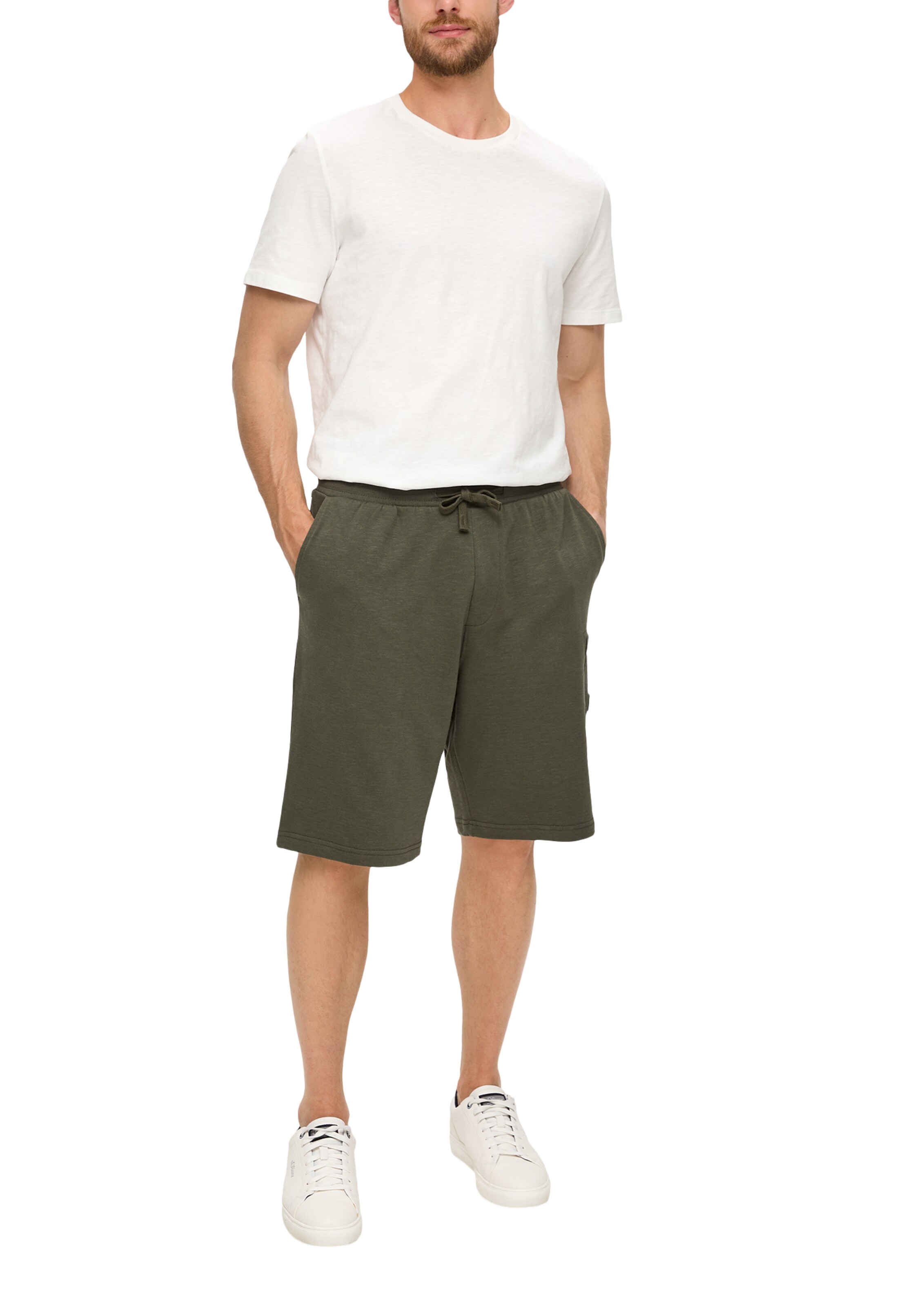 Regular Pantalon cargo s.Oliver en vert