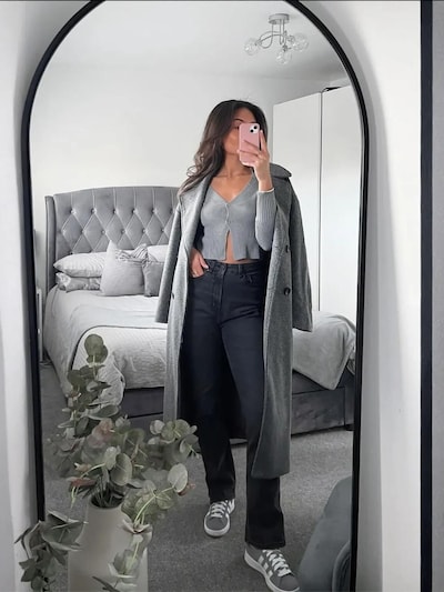 Hiccup Strickjacke 'Strickjacken' in L in graphit, Produktansicht