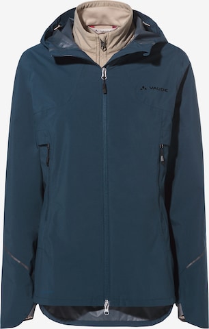 VAUDE Outdoorjas 'Yaras' in Blauw: voorkant