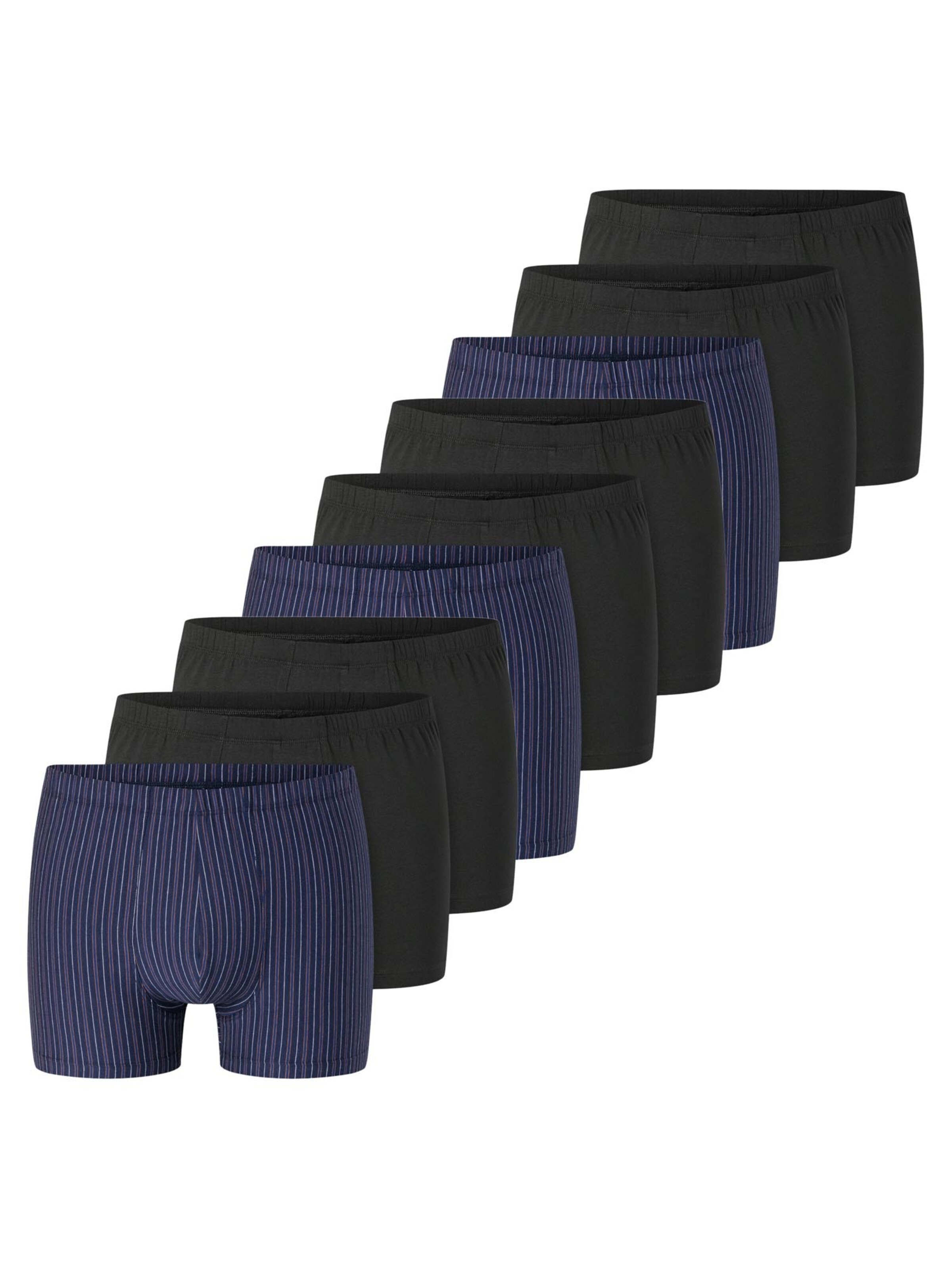 SCHIESSER Boxershorts '95/5 Essentials - Organic Cotton' in Zwart: voorkant