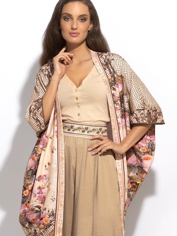 JIORO Oversized vest 'BAROQUE FLOWERS' in Gemengde kleuren