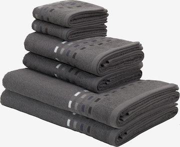 HOME AFFAIRE Towel in Grey: front