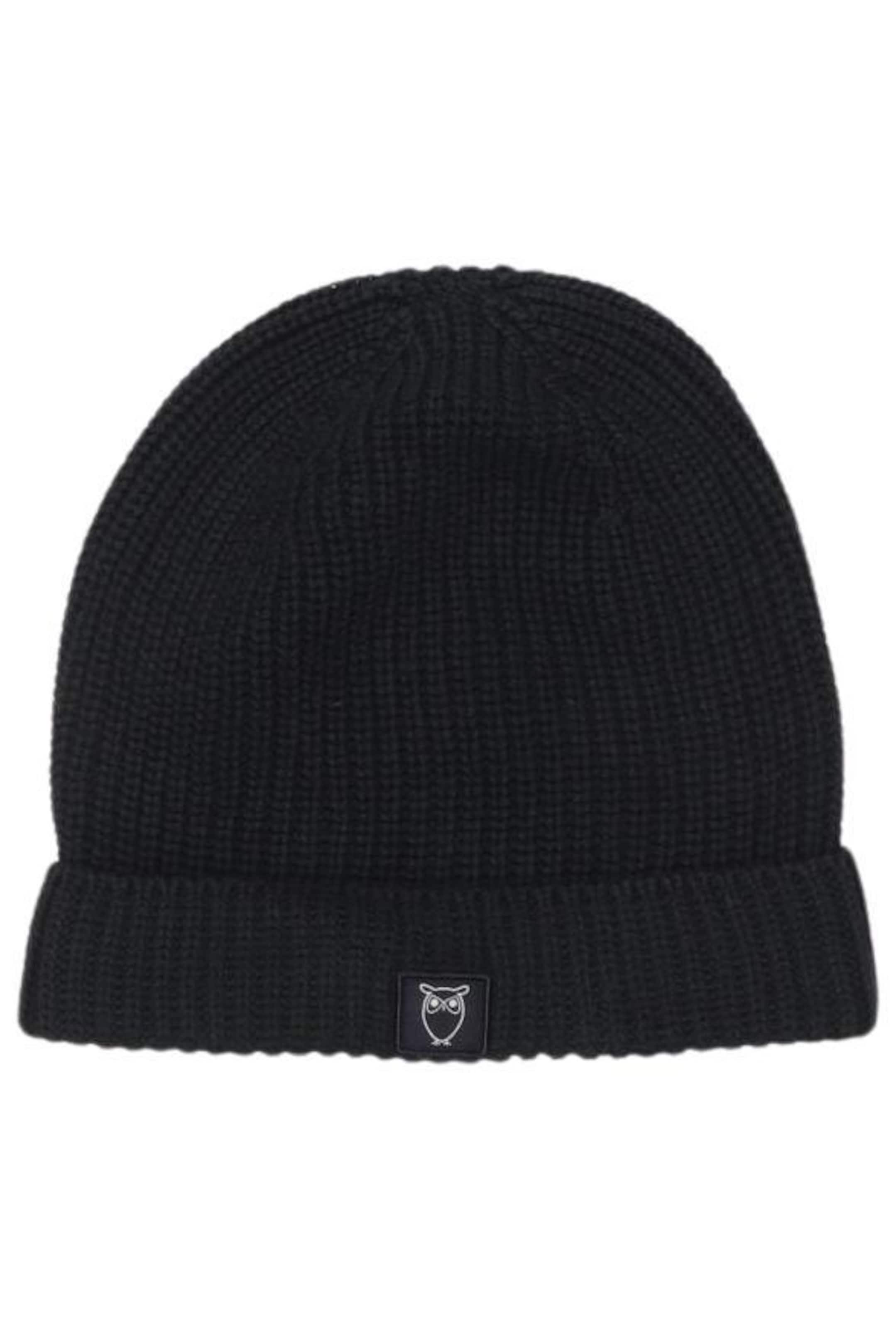 KnowledgeCotton Apparel Hat & Cap in One size in Black: front