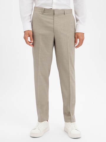 BOSS Regular Pantalon 'Leon' in Beige: voorkant