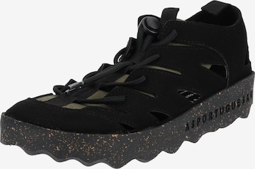 Asportuguesas Athletic Lace-Up Shoes in Black: front