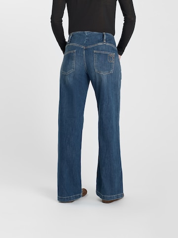 Le Temps Des Cerises Wide leg Jeans in Blue: back
