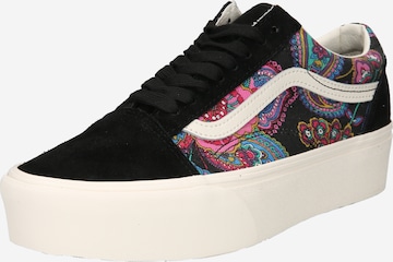 Baskets basses VANS en noir : devant