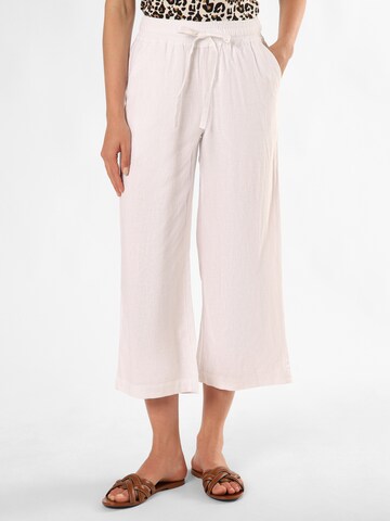 Soyaconcept - Pierna ancha Pantalón plisado 'Ina' en blanco: frente