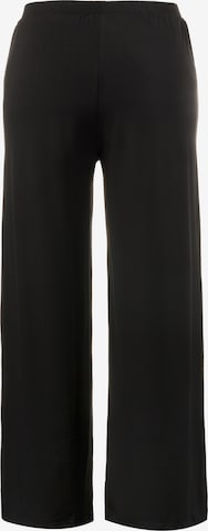 Ulla Popken Wide Leg Hose in Schwarz