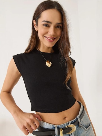 Bianco Lucci Top in Zwart