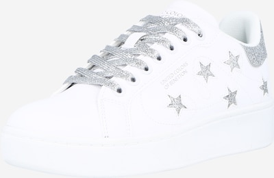 Sneaker low 'TRIPLE STARS' Benetton Footwear pe gri argintiu / alb, Vizualizare produs