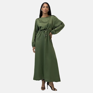 Robe de soirée Elara en vert : devant