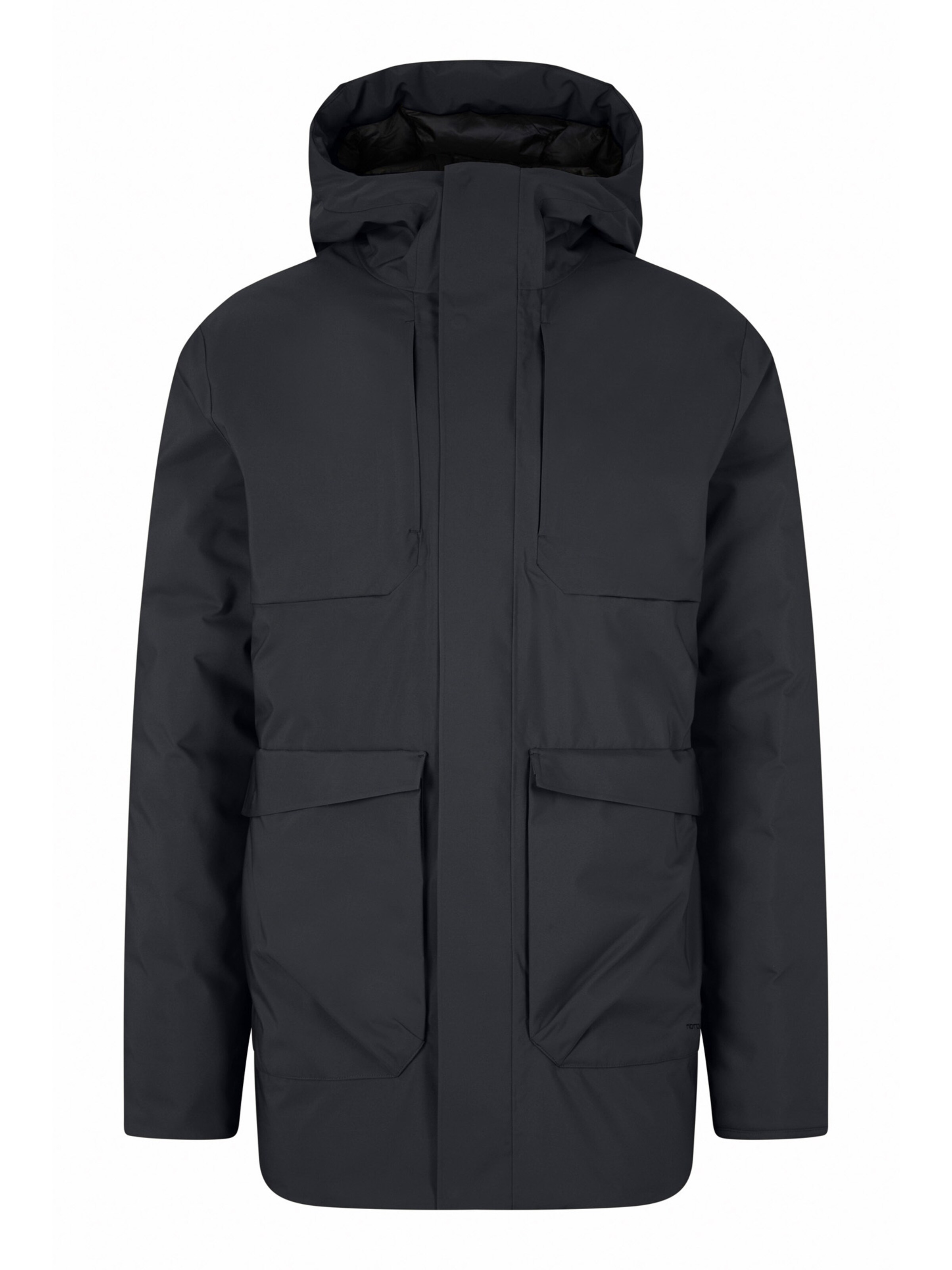 NORDISK Winterparka 'Jarvi'‌‌‌‌ in Schwarz: Vorderseite