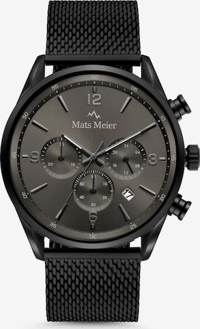 Montre à affichage analogique Mats Meier en noir : devant