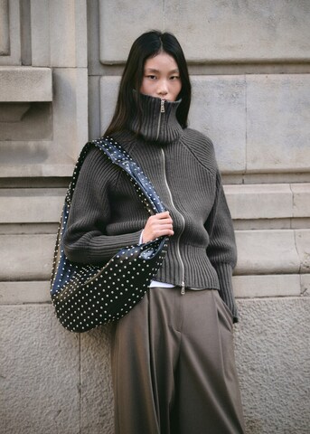 MANGO Strickjacke 'Pastora' in Grau: Vorderseite