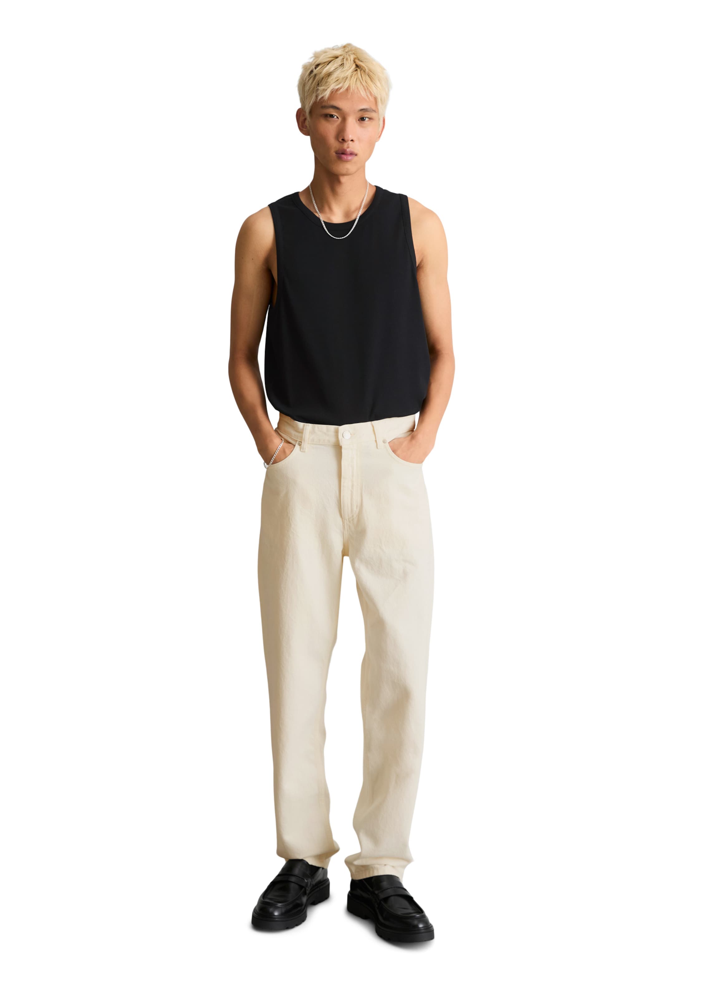 Effilé Jean Marc O'Polo DENIM en blanc