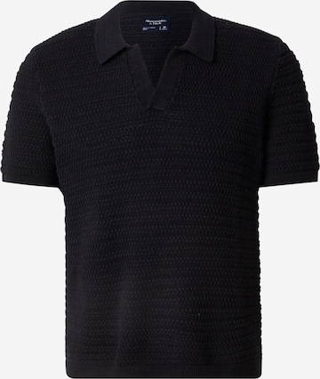 Abercrombie & FitchPulover - crna boja: prednji dio