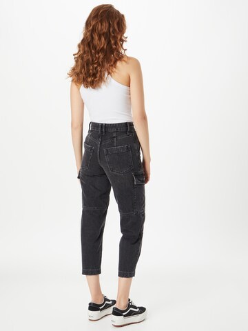 River Island Tapered Cargo jeans in Black