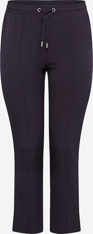 ONLY Carmakoma Slim fit Trousers 'Caredith' in Black: front