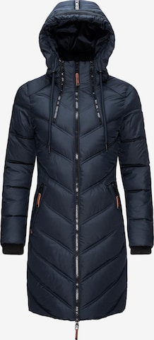 MARIKOO Winter coat 'Armasa' in Blue: front