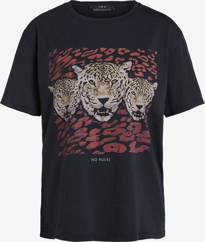 SET Shirt in Brocade / mottled grey / Reed / Pastel red / Black, Item view