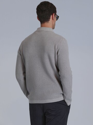 Lufian Gebreid vest in Grijs
