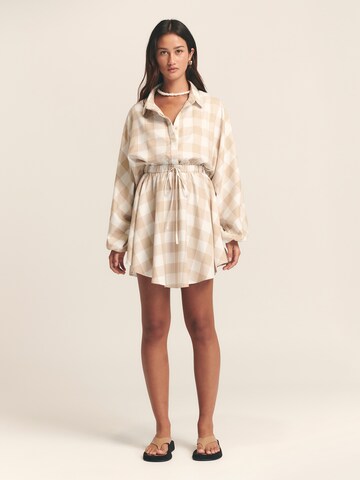 St MRLO Shirt dress 'Shauna' in Beige: front