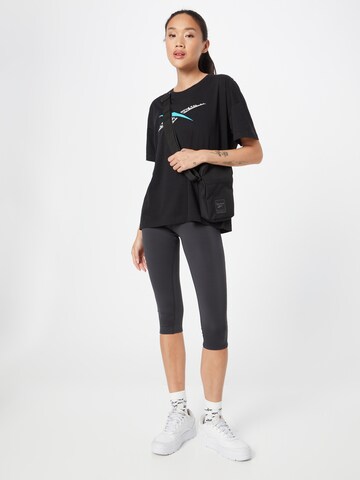 Reebok Skinny Sportbroek in Zwart