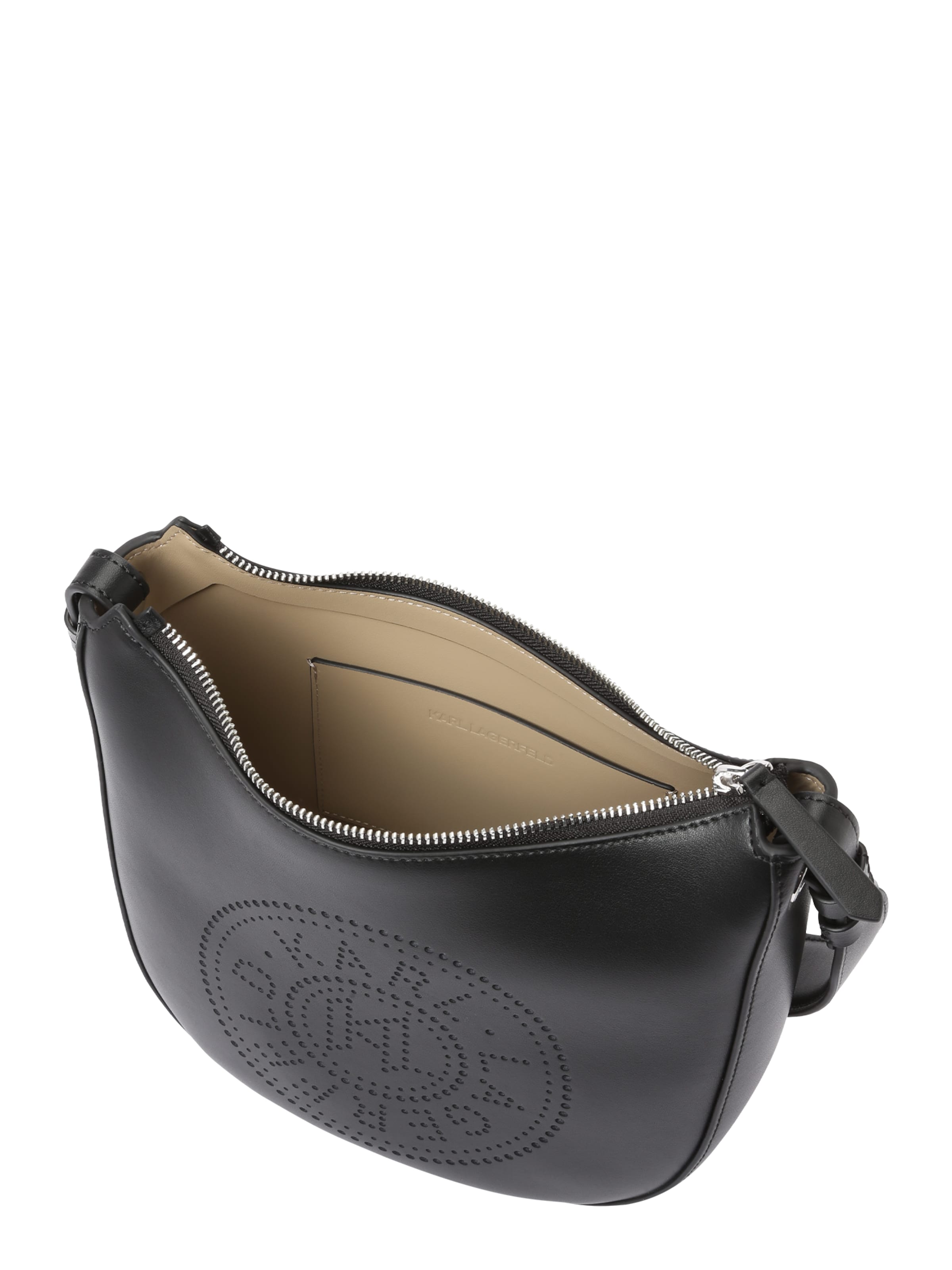 Karl Lagerfeld Torba za čez ramo 'K/Circle Moon' | črna barva